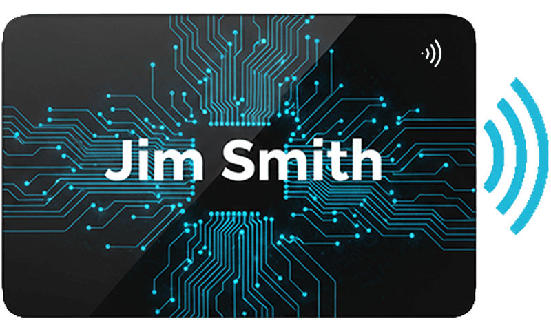 TapCard Front View with NFC